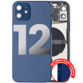 Back Housing W/ Small Components Pre-Installed Compatible For iPhone 12 (International Version) (Used OEM Pull: Grade C) (Blue)