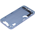 Mid-Frame Housing With Power And Volume Button Compatible For iPhone 14 (US Version) (Aftermarket Plus) (Blue)