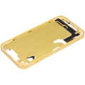 Mid-Frame Housing With Power And Volume Button Compatible For iPhone 14 (US Version) (Aftermarket Plus) (Yellow)