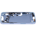 Mid-Frame Housing With Power And Volume Button Compatible For iPhone 14 Plus (US Version) (Aftermarket Plus) (Blue)
