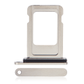 Single Sim Card Tray Compatible For iPhone 15 Pro / 15 Pro Max (White Titanium)