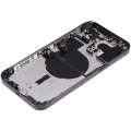 Back Housing W/ Small Pre-Installed Compatible For iPhone 14 Pro Max (International Version) (No Logo) (Aftermarket Plus) (Space Black)