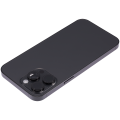 Back Housing W/ Small Pre-Installed Compatible For iPhone 14 Pro Max (International Version) (No Logo) (Aftermarket Plus) (Space Black)