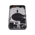Back Housing W/ Small Pre-Installed Compatible For iPhone 14 Pro Max (International Version) (No Logo) (Aftermarket Plus) (Space Black)