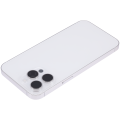 Back Housing W/ Small Pre-Installed Compatible For iPhone 14 Pro Max (International Version) (Aftermarket Plus) (Silver)
