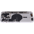 Back Housing W/ Small Pre-Installed Compatible For iPhone 14 Pro Max (International Version) (Aftermarket Plus) (Silver)