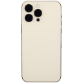 Back Housing W/ Small Pre-Installed Compatible For iPhone 14 Pro Max (International Version) (No Logo) (Aftermarket Plus) (Gold)