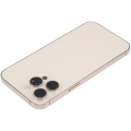 Back Housing W/ Small Pre-Installed Compatible For iPhone 14 Pro Max (International Version) (No Logo) (Aftermarket Plus) (Gold)