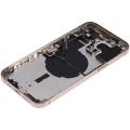 Back Housing W/ Small Pre-Installed Compatible For iPhone 14 Pro Max (International Version) (No Logo) (Aftermarket Plus) (Gold)