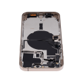 Back Housing W/ Small Pre-Installed Compatible For iPhone 14 Pro Max (International Version) (No Logo) (Aftermarket Plus) (Gold)