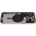 Back Housing W/ Small Pre-Installed Compatible For iPhone 14 Pro Max (International Version) (No Logo) (Aftermarket Plus) (Gold)