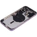Back Housing W/ Small Pre-Installed Compatible For iPhone 14 Pro Max (International Version) (No Logo) (Aftermarket Plus) (Deep Purple)