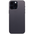 Back Housing W/ Small Pre-Installed Compatible For iPhone 14 Pro Max (US Version) (No Logo) (Aftermarket Plus) (Space Black)