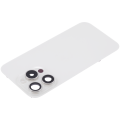 Back Glass With Steel Plate With Wireless NFC Charging MagSafe Magnet & Flashlight Flex Compatible For iPhone 15 Pro (Used OEM Pull: Grade A) (White Titanium)