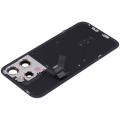 Back Glass With Steel Plate With Wireless NFC Charging MagSafe Magnet & Flashlight Flex Compatible For iPhone 15 Pro (Used OEM Pull: Grade A) (Natural Titanium)