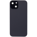 Back Glass With Steel Plate With Wireless NFC Charging MagSafe Magnet & Flashlight Flex Compatible For iPhone 15 (Used OEM Pull: Grade A) (Black)