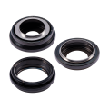 Back Camera Lens With Bracket & Bezel Compatible For iPhone 15 Pro (3 Piece Set) (Premium) (Black Titanium)