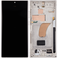 OLED Assembly With Frame Compatible For Samsung Galaxy S23 Ultra 5G (US & International) (Service Pack) (Cream)