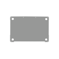 2in1 (Top and Bottom) Skin Compatible For MacBookPro 13" (A2251 / Mid 2020) (Space Gray)