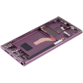 OLED Assembly With Frame Compatible For Samsung Galaxy S22 Ultra 5G (US & International Version) (Refurbished) (Burgundy)