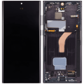 OLED Assembly With Frame Compatible For Samsung Galaxy S22 Ultra 5G (Service Pack) (Phantom Black)