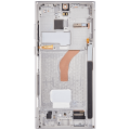 OLED Assembly With Frame Compatible For Samsung Galaxy S22 Ultra 5G (Service Pack) (Phantom White)
