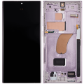 OLED Assembly With Frame Compatible For Samsung Galaxy S23 Ultra (US & International) (Refurbished) (Lavender)