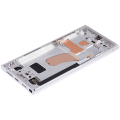 OLED Assembly With Frame Compatible For Samsung Galaxy S23 Ultra (US & International) (Aftermarket Plus) (Sky Blue)