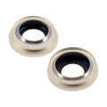 Back Camera Lens With Bracket & Bezel Compatible For iPhone 15 / 15 Plus (2 Piece Set) (Premium) (Yellow)