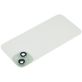 Back Glass With Steel Plate With Wireless NFC Charging MagSafe Magnet & Flashlight Flex Compatible For iPhone 15 Plus (No Logo) (Green)