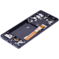 OLED Assembly With Frame Compatible For Motorola Edge 5G (XT2063 / 2020) (Genuine OEM) (Midnight Magenta)