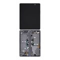 Inner OLED Assembly With Frame Compatible For Samsung Galaxy Z Fold 2 5G  (Used OEM Pull: Grade B/C) (US & International) (Mystic Black)
