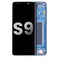OLED Assembly With Frame Compatible For Samsung Galaxy S9 (Used OEM Pull: Grade B/C) (Coral Blue)