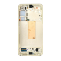 OLED Assembly With Frame Compatible For Samsung Galaxy S23 Plus 5G (US & International) (Used OEM Pull: Grade B/C) (Cream)