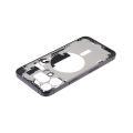 Mid-Frame Housing With Power And Volume Button Compatible For iPhone 15 Pro Max (US Version) (Used OEM Pull: Grade C) (Black Titanium)