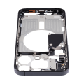 Mid-Frame Housing With Power And Volume Button Compatible For iPhone 15 Pro Max (US Version) (Used OEM Pull: Grade C) (Black Titanium)