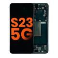 OLED Assembly With Frame Compatible For Samsung Galaxy S23 5G (US Version) (Blemish: Grade A) (Phantom Black)