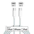 USB-C to C Braided Cable For iPhone / iPad (1 m / 3 ft) (OEM Grade New) (Bulk Packaging)