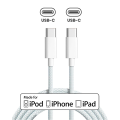 USB-C to C Braided Cable For iPhone / iPad (1 m / 3 ft) (OEM Grade New) (Bulk Packaging) (50 Pack)