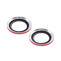 Casper Camera Lens Protector Compatible For iPhone 13 / 13 Mini (Red) (Clear)