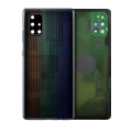 Back Cover Glass With Camera Lens Compatible Samsung Galaxy A71 5G (A716 / 2020) (Used OEM Pull: Grade A) (Prism Bricks Black)
