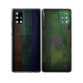 Back Cover Glass With Camera Lens Compatible Samsung Galaxy A71 5G (A716 / 2020) (Used OEM Pull: Grade A) (Prism Bricks Black)