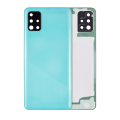 Back cover Glass With Camera Lens For Samsung Galaxy A51 4G (A515 / 2019) (Aftermarket Plus) (Prism Crush Blue)