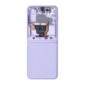 Inner OLED Assembly With Frame Compatible For Samsung Galaxy Z Flip 3 5G (US & International) (Used OEM Pull: Grade B/C) (Lavender)