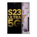 OLED Assembly With Frame Compatible For Samsung Galaxy S23 Ultra (US & International) (Refurbished) (Lavender)