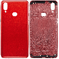 Back Cover Glass For Samsung Galaxy A10S (A107 / 2019) (Aftermarket Plus) (Red)
