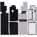 Motherboard Heat Shield Compatible For iPhone 8 (3 Piece Set) (10 Pack)