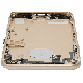 Back Housing W/ Small Components Pre-Installed Compatible For iPhone 7 (Used OEM Pull: Grade A) (Gold)