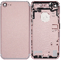 Back Housing W/ Small Components Pre-Installed Compatible For iPhone 7 (Used OEM Pull: Grade A) (Rose Gold)