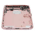Back Housing W/ Small Components Pre-Installed Compatible For iPhone 7 (Used OEM Pull: Grade A) (Rose Gold)